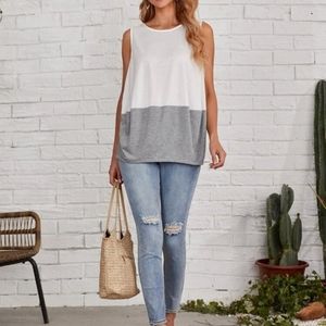Emery Rose Colorblock Tank Top Size XL NWOT